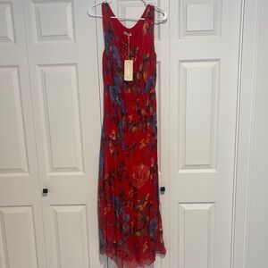 Bellambia Red Floral Ladies Dress size Medium